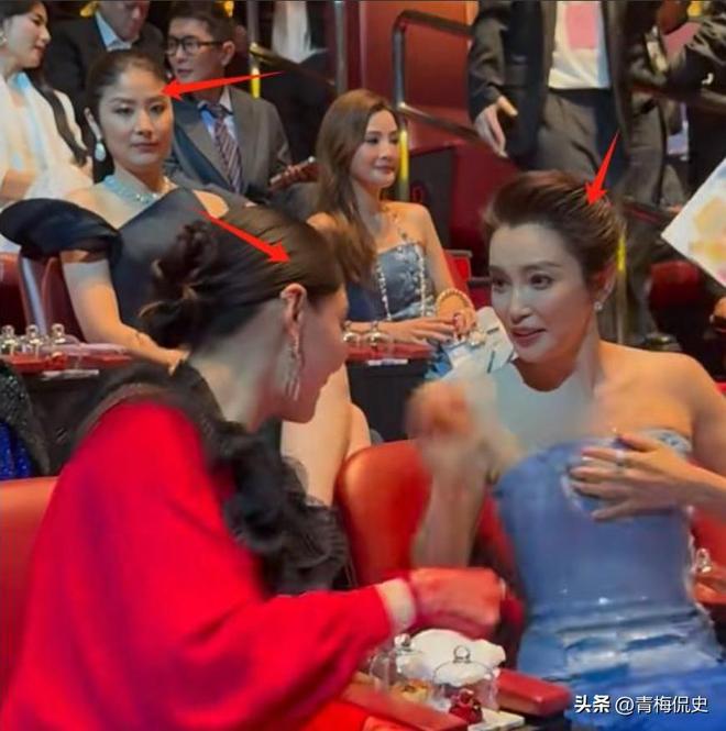 背抢镜胡杏儿美出圈C位张柏芝抢尽风头开元棋牌app澳门晚宴：刘嘉玲大露(图7)